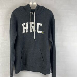 HRC Human Rights Campaign Graphic Hoodie Sweatshirt Charcoal Gray Men’s Sz Large